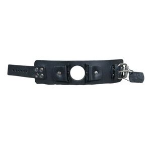 BROSCOLORS Genuine Leather Studded Goth Steam Punk Watchband Bracelet